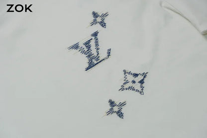 ZOK / 루이비통 자수 반팔 티셔츠