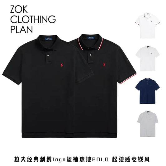 ZOK / 랄프 로렌  자수 반팔