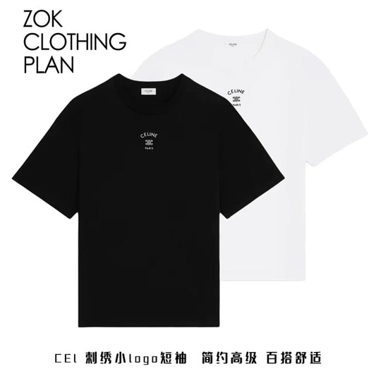 ZOK / 셀린느 자수 반팔티