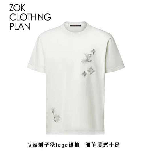 ZOK / 루이비통 자수 반팔 티셔츠