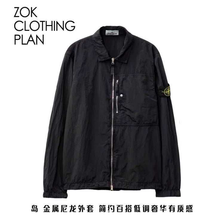 ZOK / 스톤아일랜드 나일론 메탈 얇은 긴팔 자켓