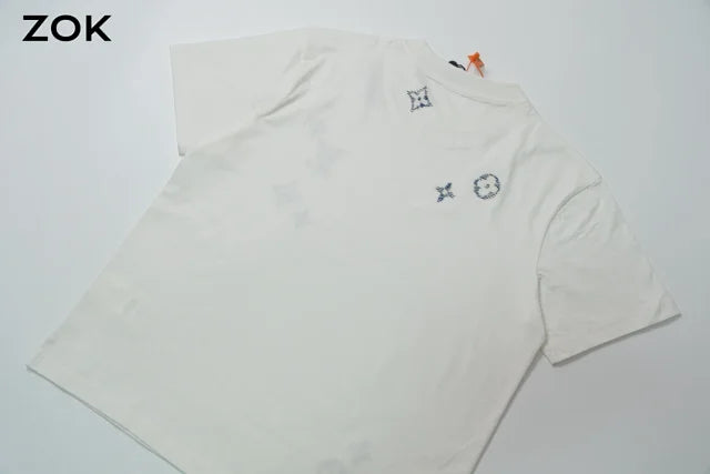 ZOK / 루이비통 자수 반팔 티셔츠