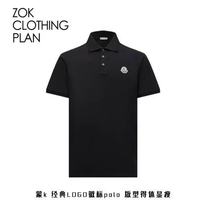 ZOK / 몽클레어 로고 반팔 폴로 셔츠