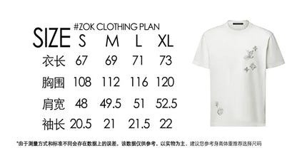 ZOK / 루이비통 자수 반팔 티셔츠