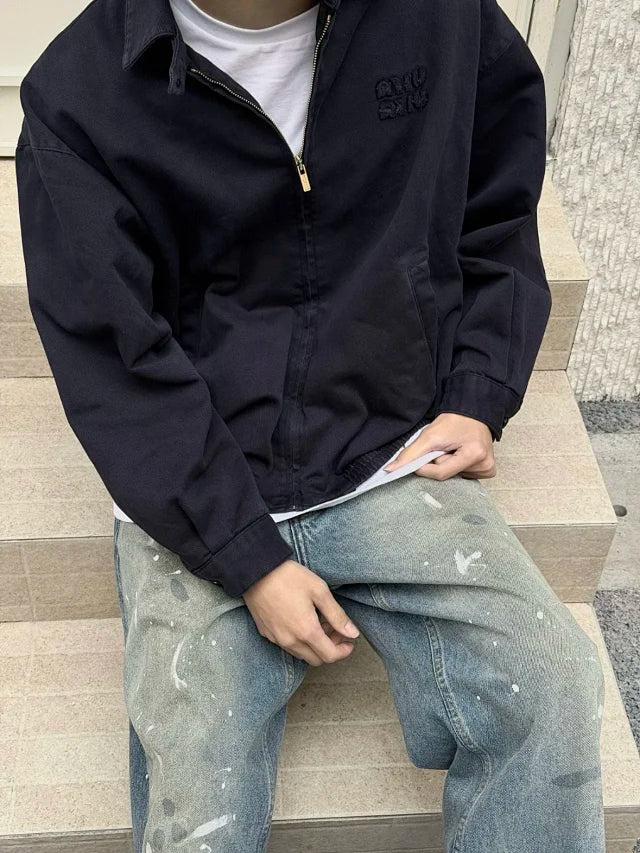 MK / 미우미우 자수 지퍼 자켓