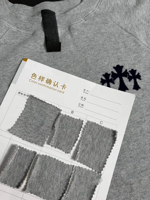 MK / 크롬하츠 크로스 플록 프린트 맨투맨