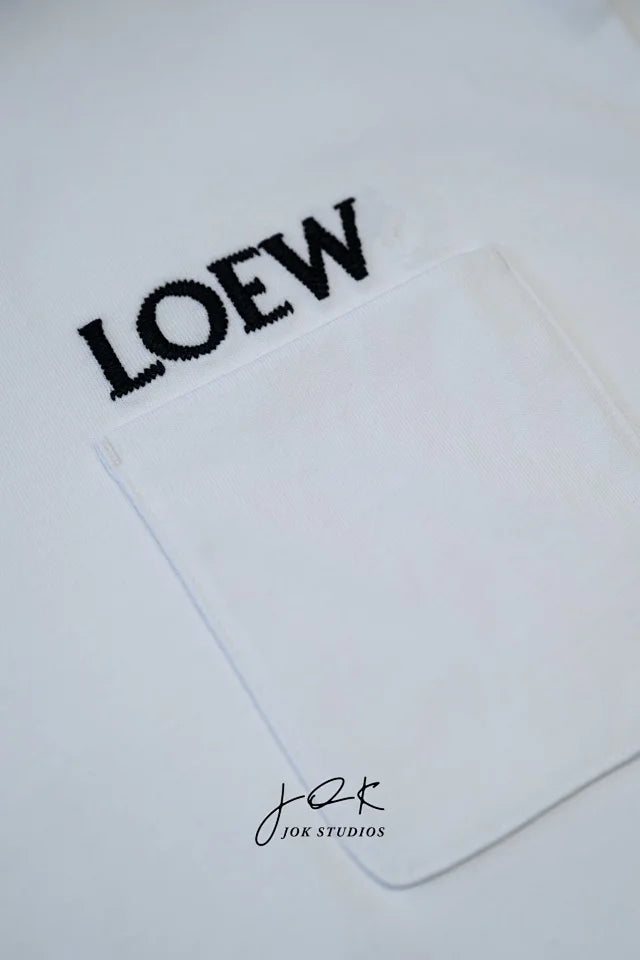 조커 / 로에베 반팔티 Loe 26 SS 자수 이니셜 포켓 반소매 티셔츠