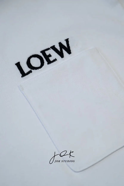 조커 / 로에베 반팔티 Loe 26 SS 자수 이니셜 포켓 반소매 티셔츠