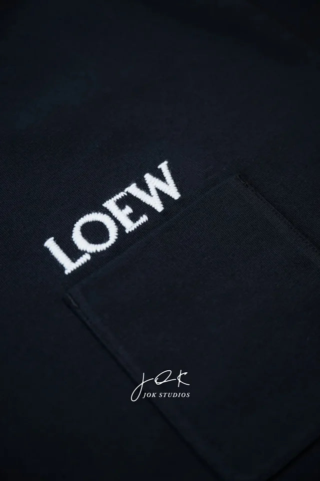 조커 / 로에베 반팔티 Loe 26 SS 자수 이니셜 포켓 반소매 티셔츠