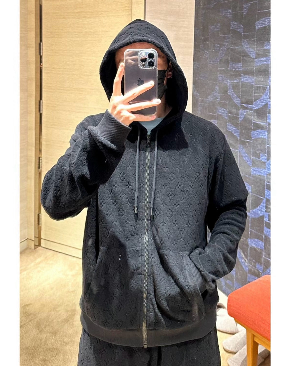 TJ셀러/루이비통 남성 지퍼 후드
