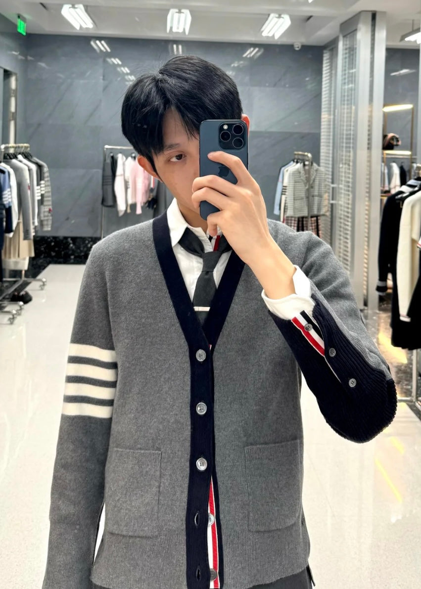 TJ셀러/톰브라운 남성 울 니트 카디건