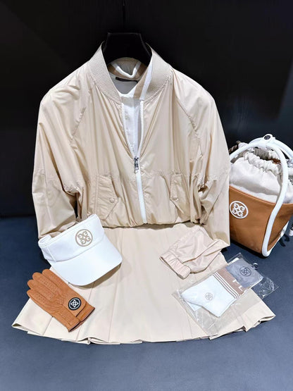 마이골프/G/FORE  여성 속건 원단 자켓
