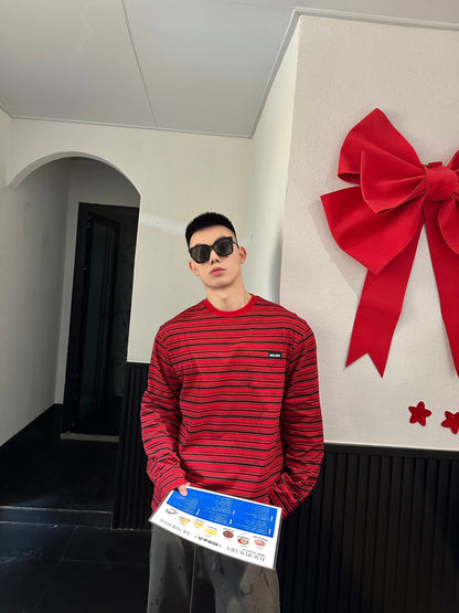 GTR/미우미우 남성 스트라이프 긴팔 티셔츠