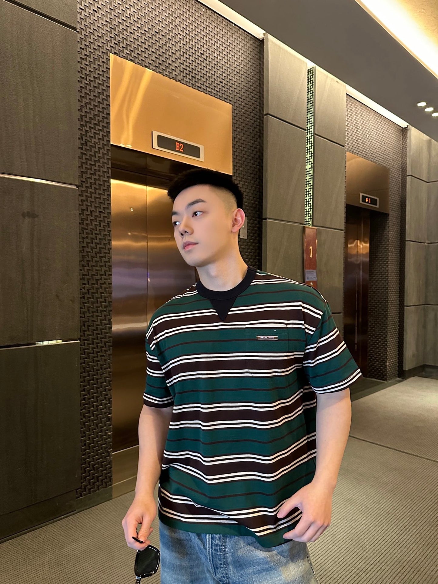 GTR/프라다 남성 폴로넥 반팔