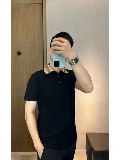 GTR/버버리 남성 폴로넥 반팔 셔츠