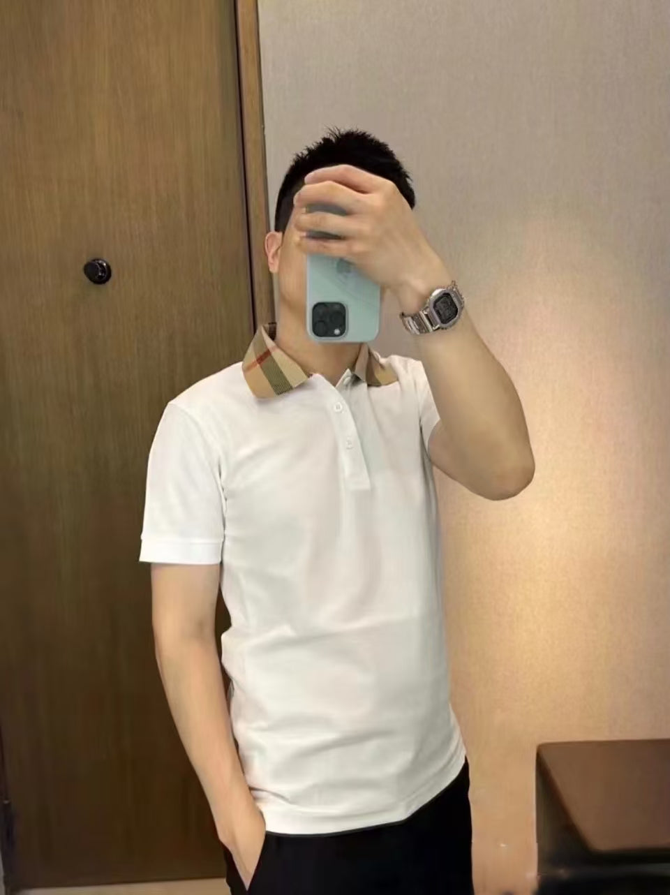 GTR/버버리 남성 폴로넥 반팔 셔츠