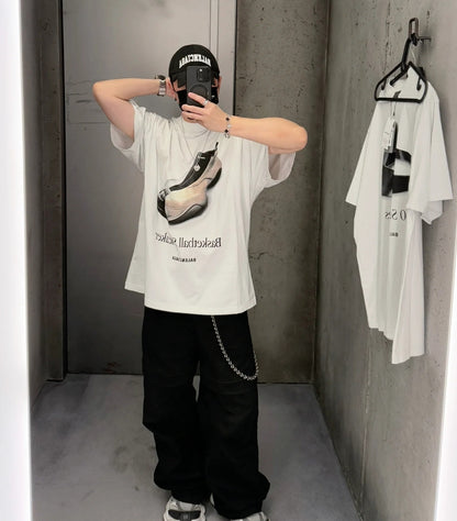 GTR/발렌시아가 남성 반팔 티셔츠