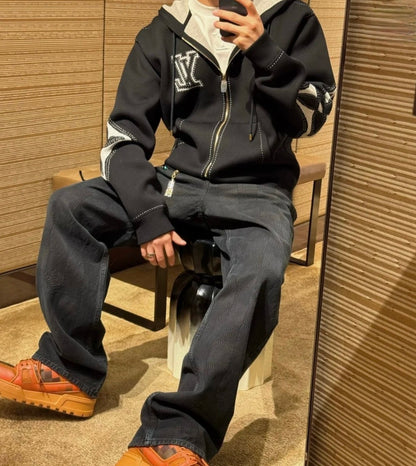 R공장/루이비통 남성 지퍼 후드 자켓