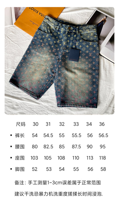 BVG / 루이비통 남성 데님 반바지
