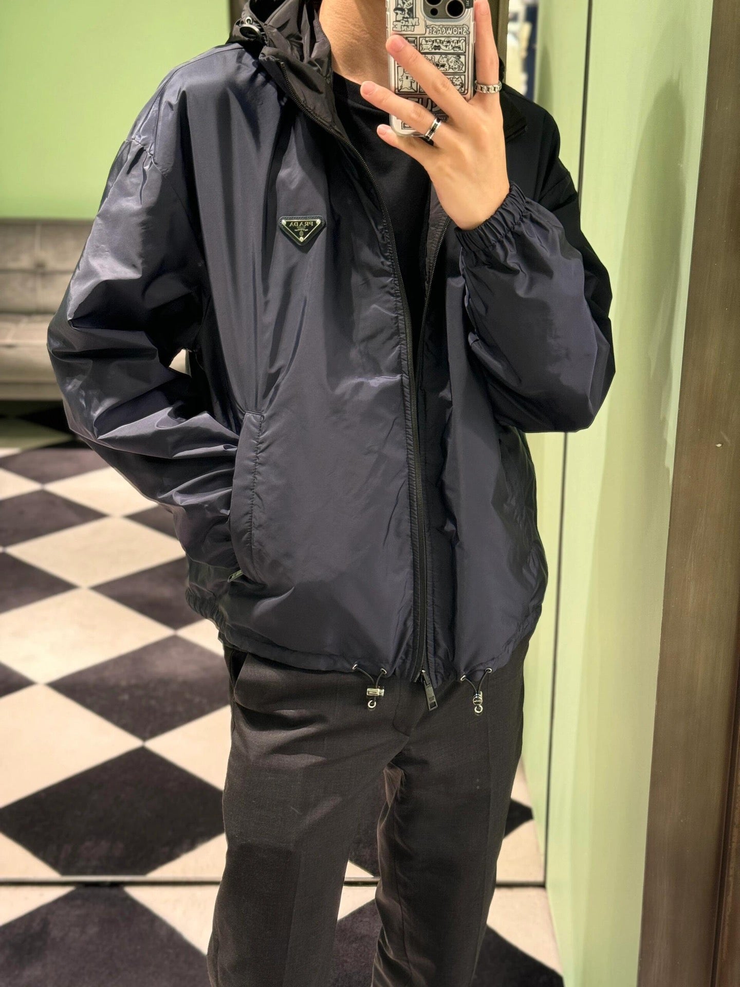 R공장 / 프라다 남성 후드 자켓