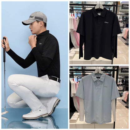 마이골프 / Titleist 남성 반팔 셔츠