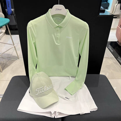 마이골프 / Titleist 여성 폴로넥 긴팔 티셔츠