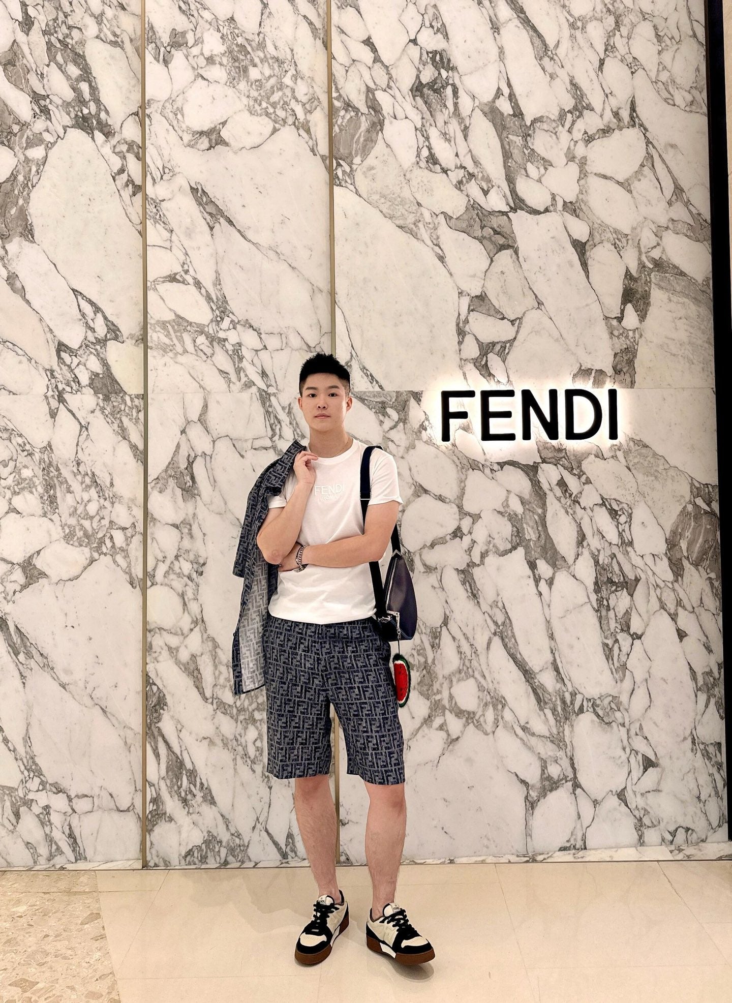 R Factory / Fendi Men's Short-Sleeved Shirt