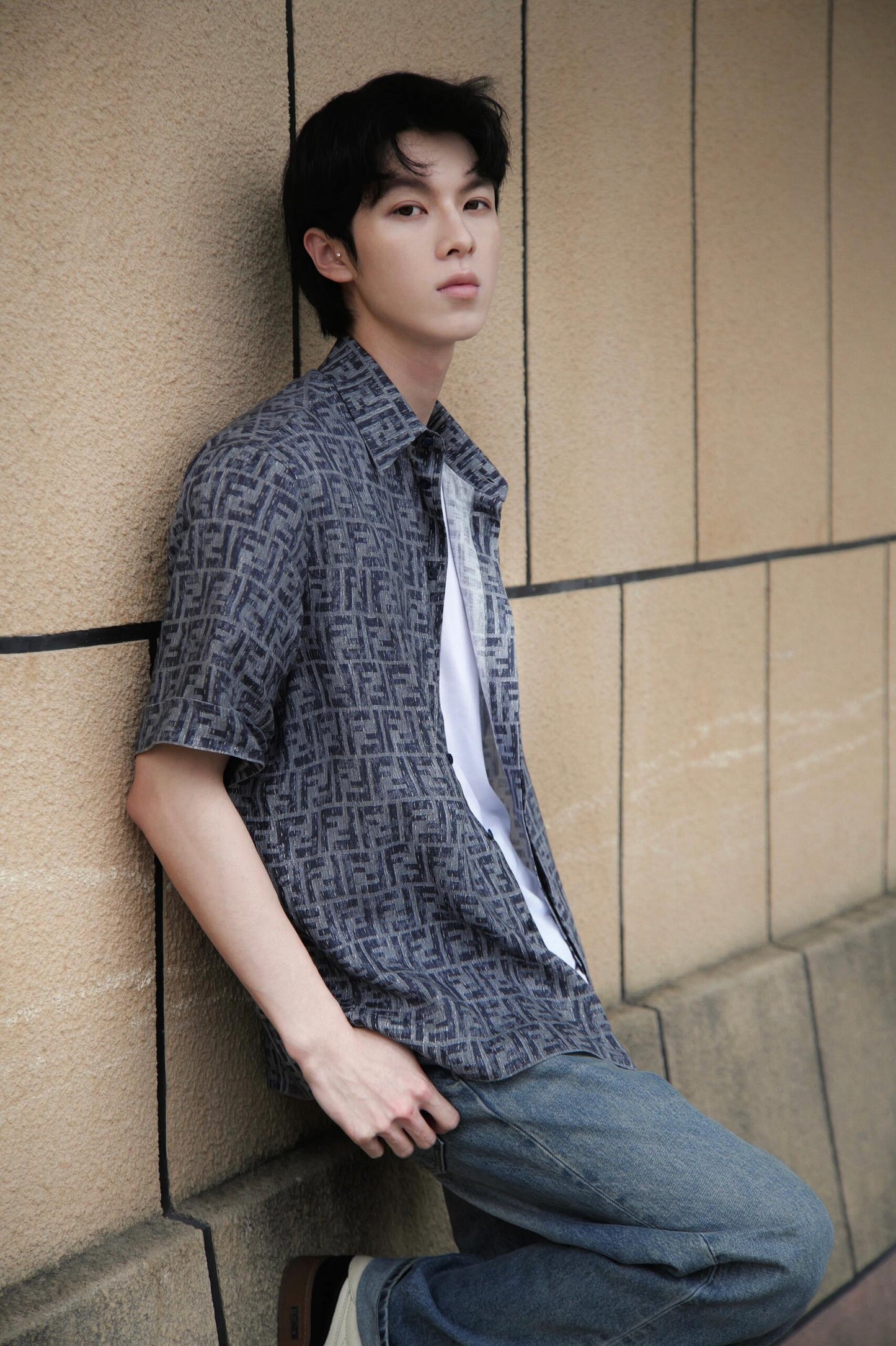 R Factory / Fendi Men's Short-Sleeved Shirt