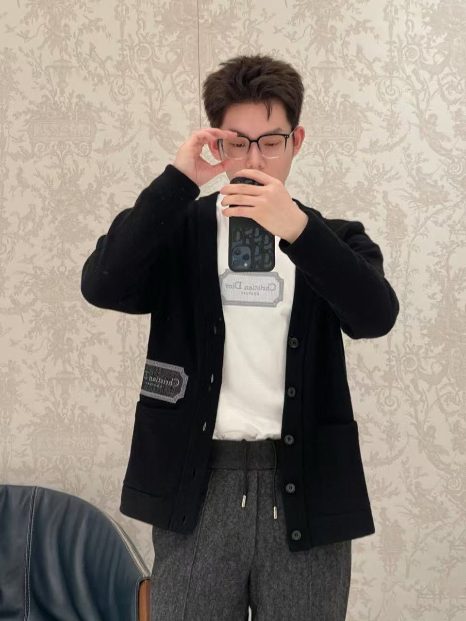 사슬 / 디올 남성 니트 가디건