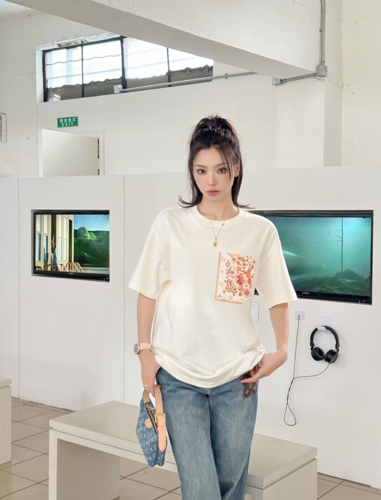 BVG / 펜디 남성 여성 반팔 티셔츠