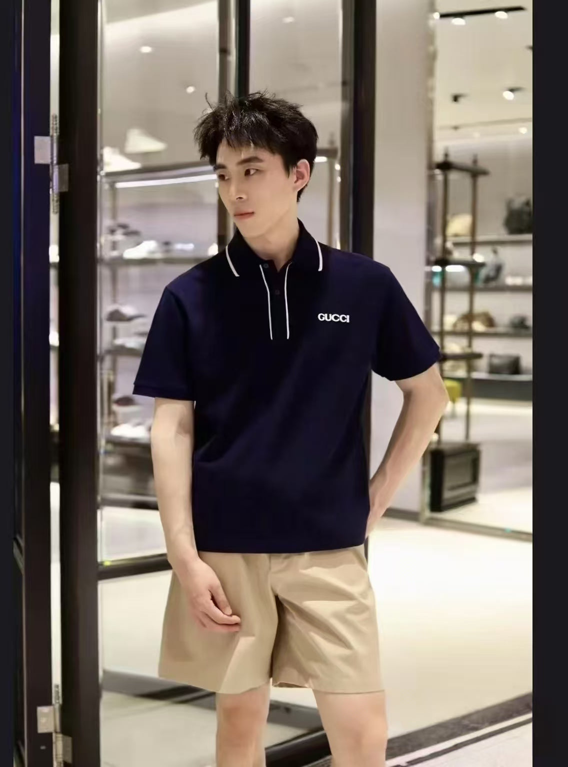 GTR / Gucci Men's Short-Sleeve Shirt