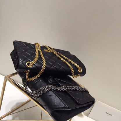 Supreme / Chanel Shoulder Bag, Black with Gold Buttons