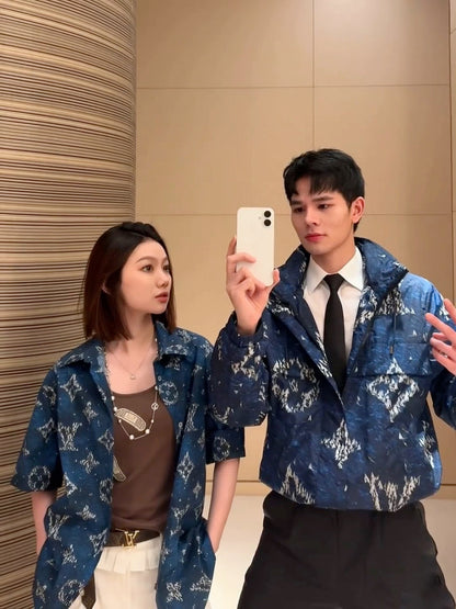체인2호 / 루이비통 남성 프린트 반팔 셔츠