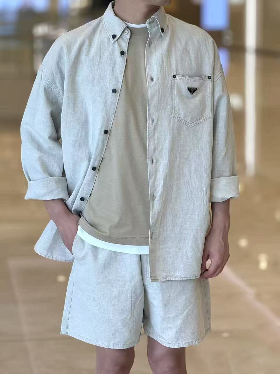 체인2호 / 프라다 남성 긴팔 셔츠