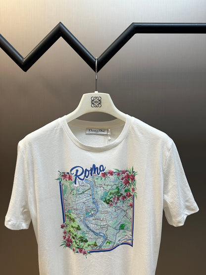 체인2호 / Dior Women's Souvenir Print Short-Sleeve T-Shirt
