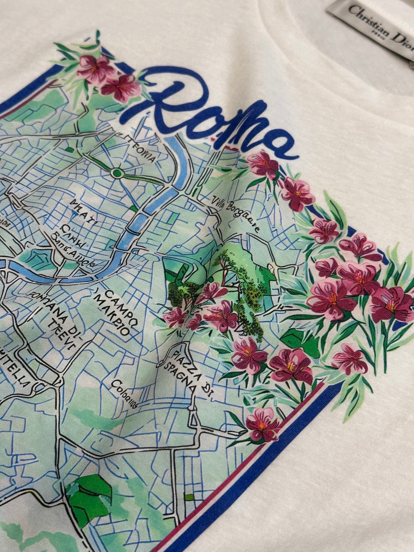 체인2호 / Dior Women's Souvenir Print Short-Sleeve T-Shirt