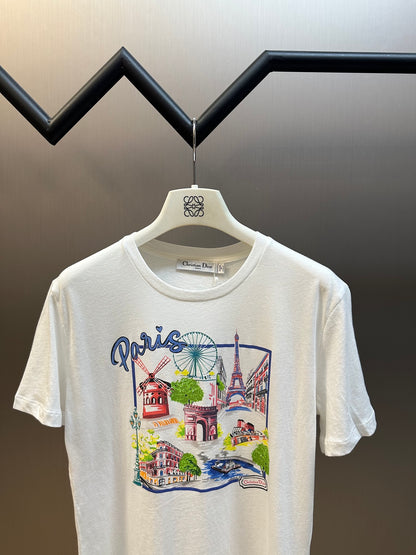 체인2호 / Dior Women's Souvenir Print Short-Sleeve T-Shirt