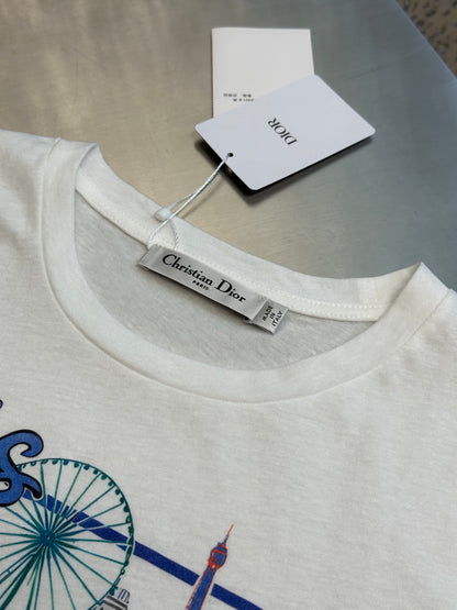 체인2호 / Dior Women's Souvenir Print Short-Sleeve T-Shirt