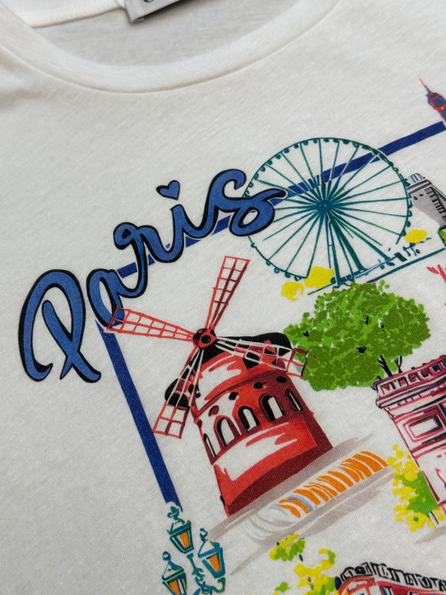 체인2호 / Dior Women's Souvenir Print Short-Sleeve T-Shirt