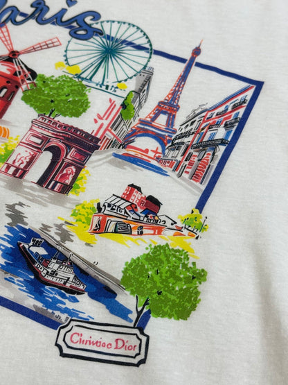 체인2호 / Dior Women's Souvenir Print Short-Sleeve T-Shirt