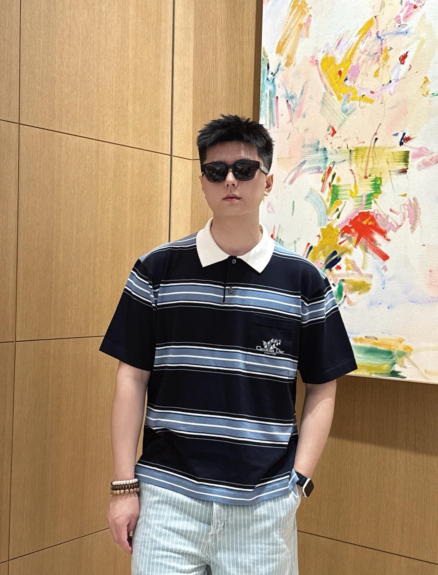 BVG / 디올 남성 데님 반바지