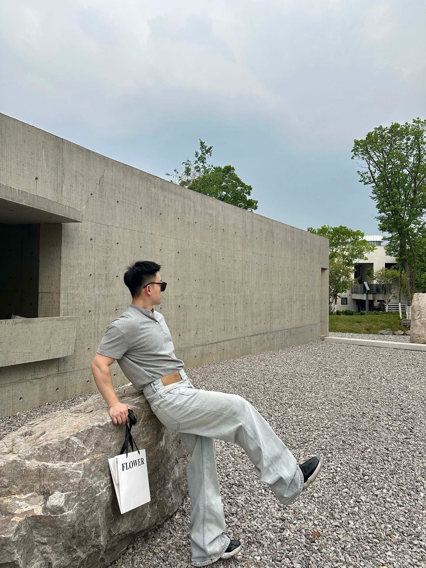 사슬 / 메종마르지엘라 남성  와이드 데님 팬츠