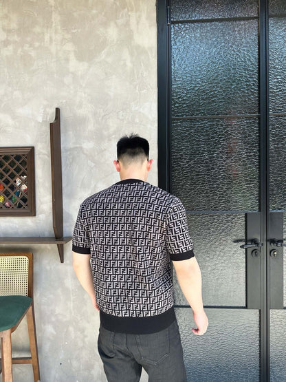 사슬 / 펜디 남성 라운드넥 반팔 니트