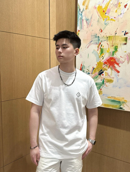 사슬 / 디올 남성 라운드넥 니트 반팔 티셔츠