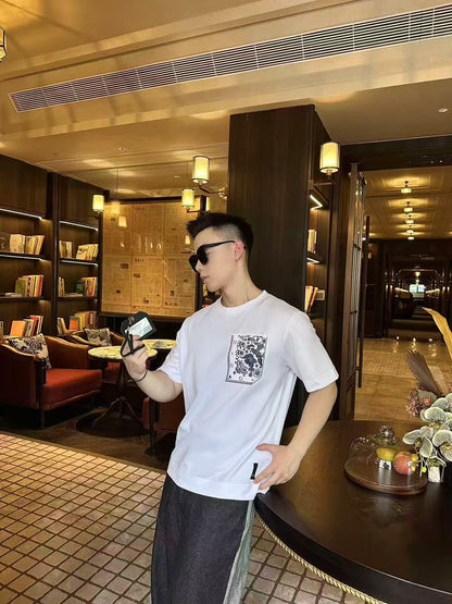 GTR / Fendi Men's Printed Short-Sleeved T-Shirt