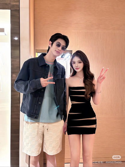 체인2호 / 루이비통 남성 여성 데님 자켓