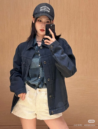 체인2호 / 루이비통 남성 여성 데님 자켓