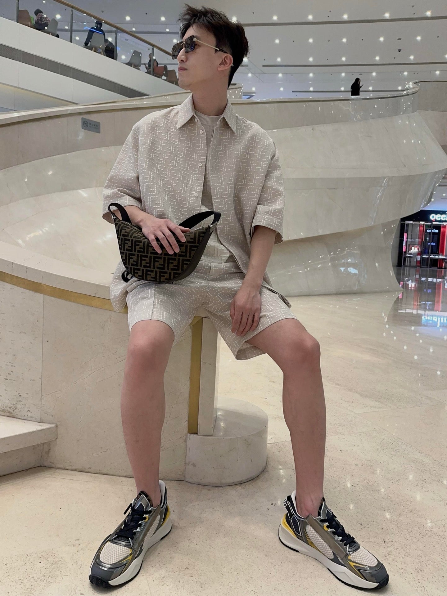 R공장 / 펜디 남성 리넨 반팔 셔츠