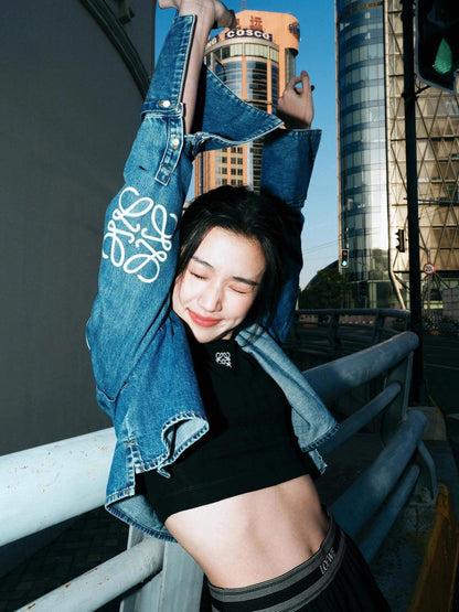 BVG / 로에베 남성 여성 데님 자켓