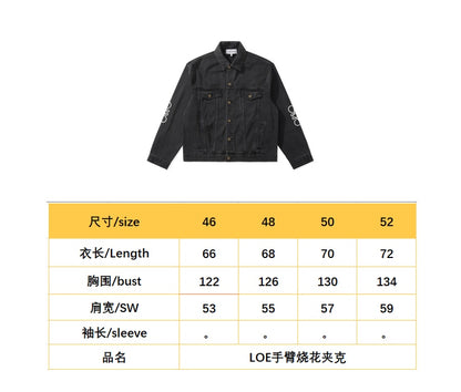 BVG / 로에베 남성 여성 데님 자켓